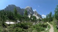 Mojstrovka peak from Vratca saddle above VrÃÂ¡iÃÂ saddle in Julian Alps